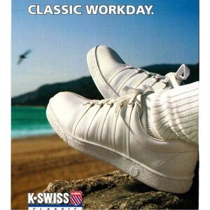 1997 Tower Records Postcard K Swiss Tennis Shoe Sneakers Fashion Campaign New